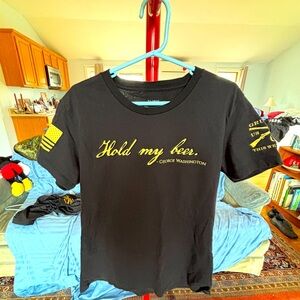 Wmn’s black XL Grunt Style T-Shirt “Hold my Beer”, 100% cotton, exclnt cndtn